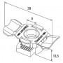 PLATINE ECROU FSM CLIX P 8