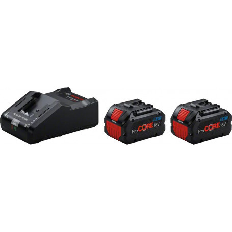 Pack 2 Batteries 18V 8.0 AH PROCORE + Chargeur GAL 18V160