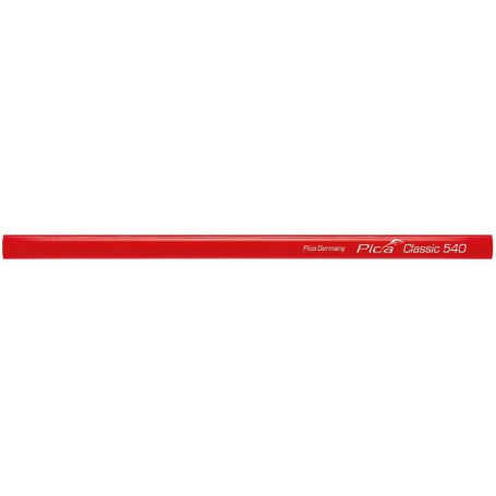 Crayon rouge de charpentier 30cm (Boîte de 10 pcs)