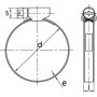 Collier de serrage bande pleine ACIER W1 - A la pièce