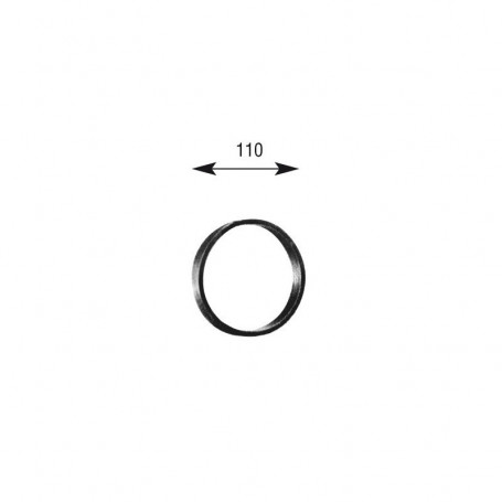 Cercle Plat Lisse - A110L14X6 - 14x6 mm D.110 mm