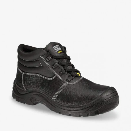 Chaussure de sécurité en cuir mi-haute SAFETY BOY S1P SRC